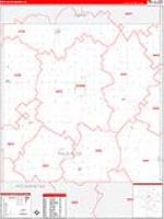 Palo Alto, Ia Carrier Route Wall Map